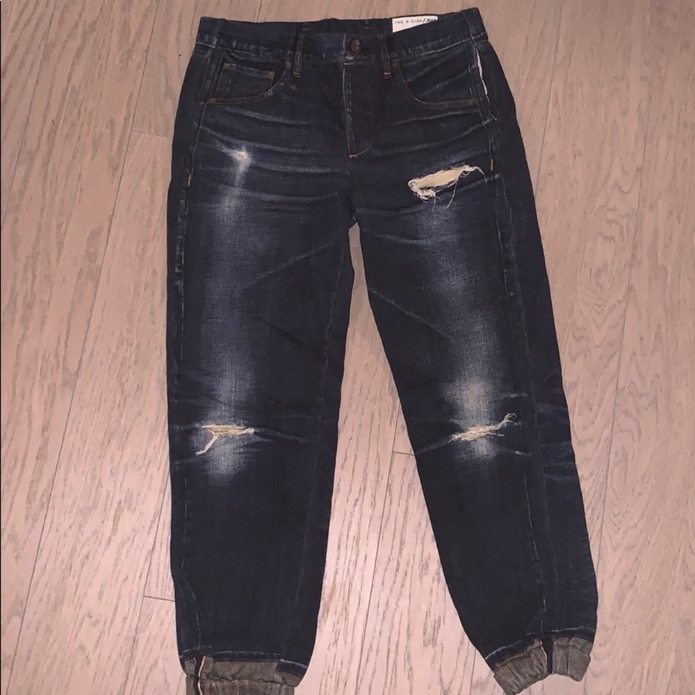 Vintage rag and bone sweatpant jeans.